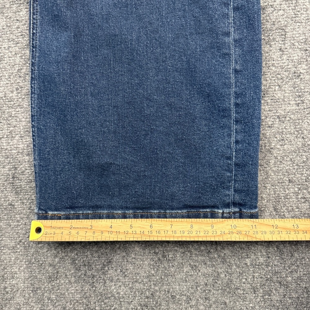 GAP Stride Wide Leg Jeans Womens 10R High Rise Dark Wash Stretch Denim Lillie - Picture 16 of 16
